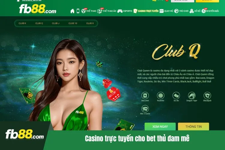 Casino trực tuyến cho bet thủ đam mê